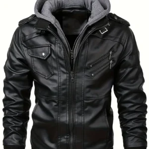 Mens PU Leather Jacket